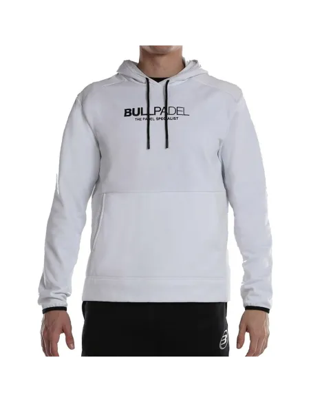 Sudadera Bullpadel Yambo Blanco | Ofertas de pádel